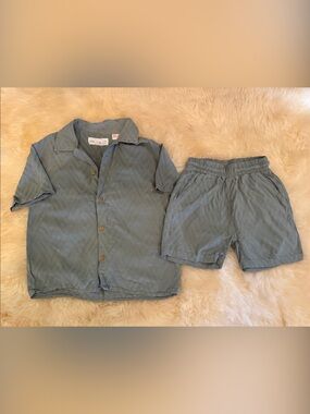 Zara Kids Green Two-Piece Matching Set